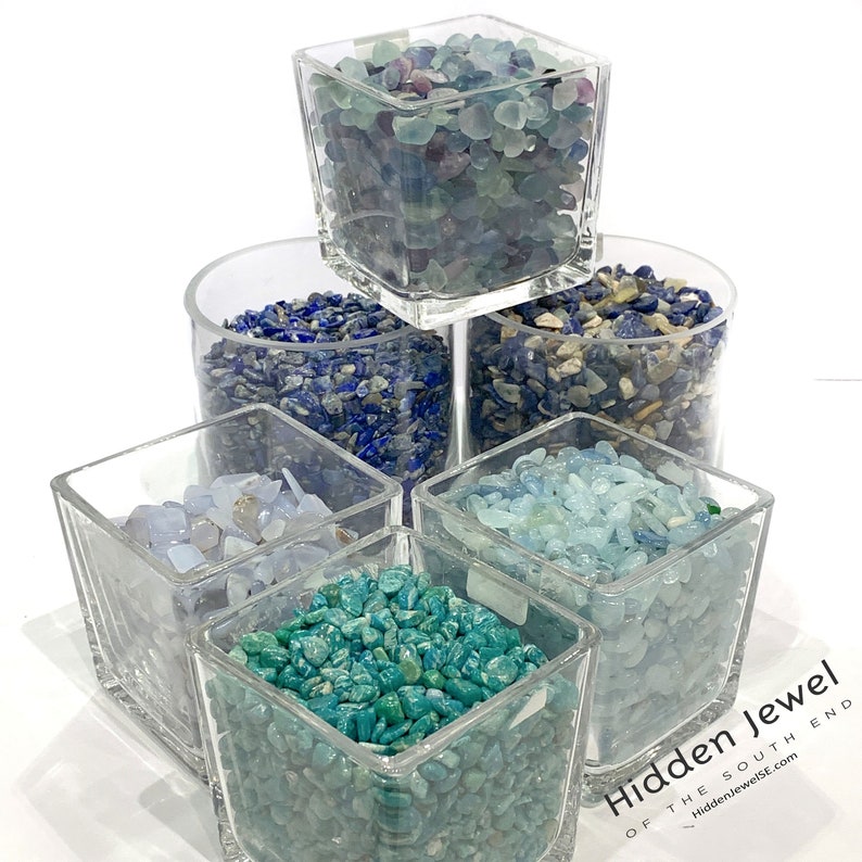 Gemstone crystal chip glass bottle, Stone Bottle Set , Gemstone Chips , Crystal Gemstone Bottle , gemstone crystal chips, meditation image 6