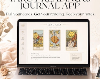 Tarot Reading App, Tarot Journal, Tarot Interpretation Tool, Daily Card Pull, Tarot Spread Guide, Tarot Tracker