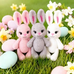 Osterhase Häkelanleitung - Amigurumi Oster Dekor PDF Anleitung