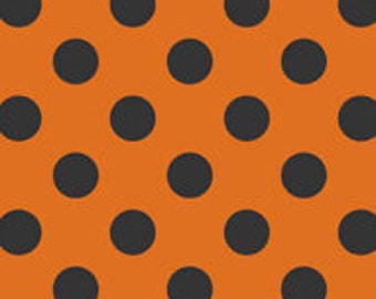 11 x 72 Table Runner - Orange with Black Dots