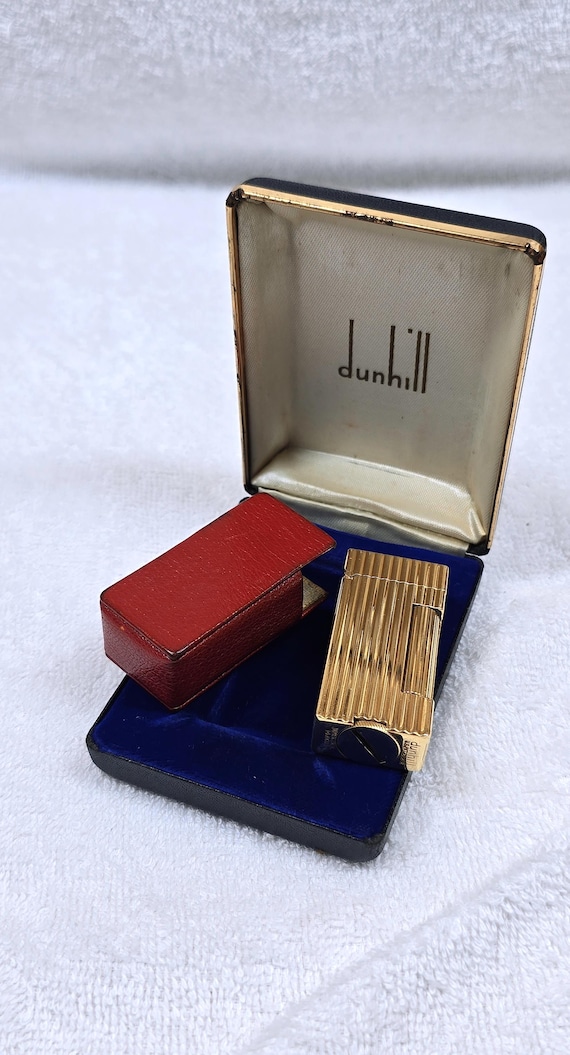 Vintage Alfred Dunhill Rollalite Outer Jacket 14k Gold Lighter