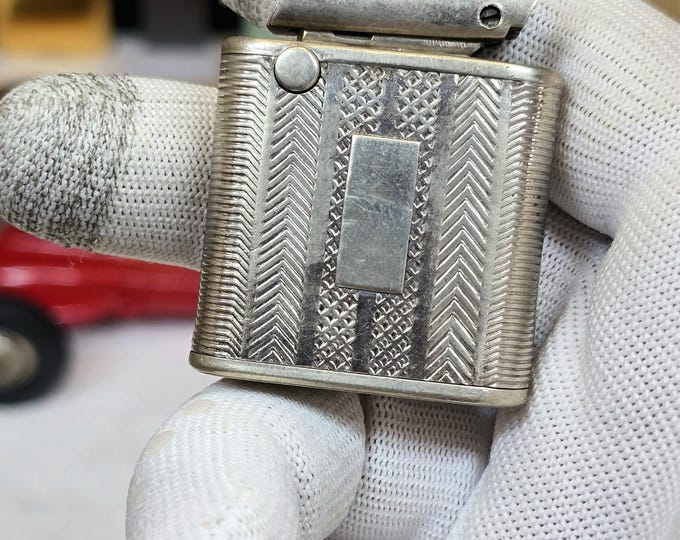 Rare Vintage Reqel Lighter Alpacca Jacket checked ~ Working