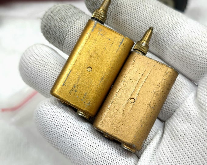 2 Pcs Authentic Vintage Paris Made CARTIER Gas Tank - Work Great