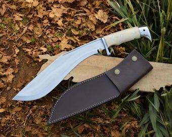 Cuchillo kukri artesanal de 30 cm, herramienta de colección