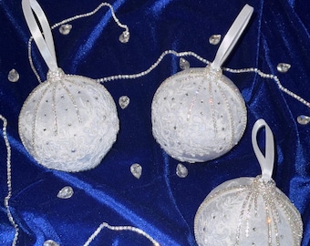 Luxury Handmade Velvet Christmas Ornament Set