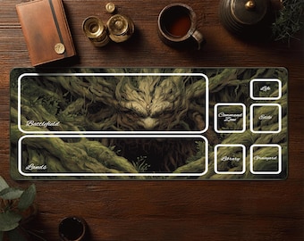 Tapete de juego Forest Guardian - Tapete MTG - Tapete de escritorio Magic The Gathering - Tapete TCG - Alfombrilla de ratón Fantasy XXL
