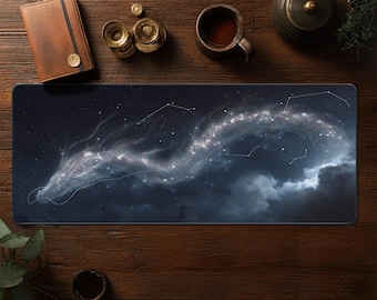 Tapete de Dragón Estelar Celestial – Polvo Estelar Cósmico, Constelaciones, Zonas (MTG, TCG)