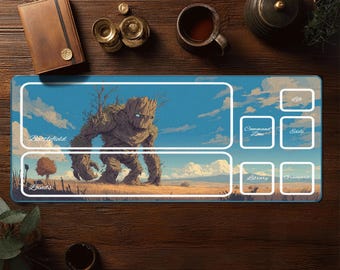 Tapete de juego Elemental de Árbol - Tapete de juego MTG - Tapete de escritorio Magic The Gathering - Tapete TCG - Alfombrilla de ratón Fantasy XXL
