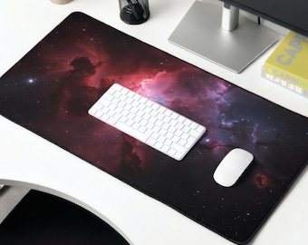 Nebula Space Art Desk Mat | Galaxy Cloud Cosmos Mousepad