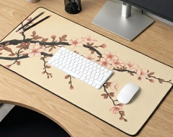 Cherry Blossom Branch Desk Mat | Floral Mouse Pad