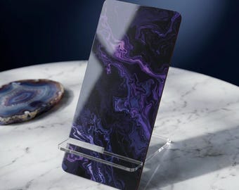 Purple Marble Swirl Mobile Display Stand | Phone Stand
