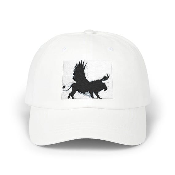 Winged Wolf Illustration Cap | Mythical Animal Dad Hat