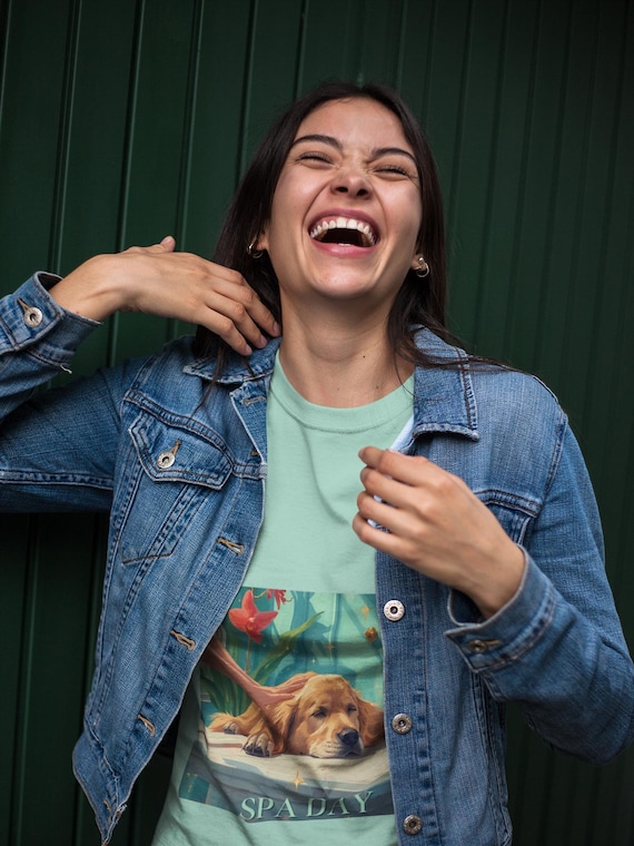 Spa Day Golden Retriever T-Shirt | Dog Relaxation Tee, Pet Lover Shirt