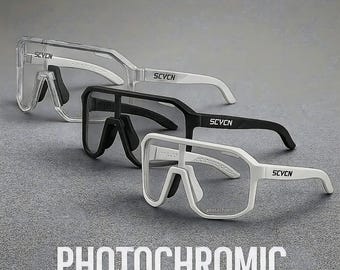Photochromic Sports Sunglasses – UV400 Anti-Fog Cycling Glasses