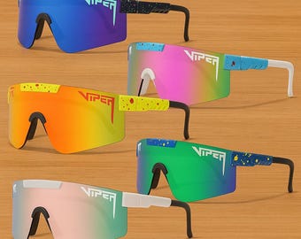 Pit Viper  Sports Sunglasses – Oversized Mirrored Shield Eyewear