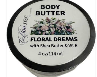 CHOOSE Your Scent 4 oz BODY Butter Best EVER!  by Bon Logic Thick & Creamy with Vitamin E and Shea Butter