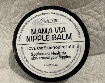 Mama Via Nipple Balm for Expectant & Nursing Mothers - 4 ounce jar