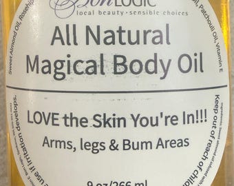All Natural Magical Body Oil, Collagen Boosting, Crepey Skin, Bruising, Botanical Blend