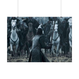 Jon Snow GOT Poster, Modern Abstract Artwork Poster