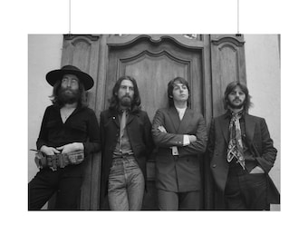 Pôster dos Beatles dos anos 70 para decoração de parede, pôster musical, lendas do rock, Fab Four.