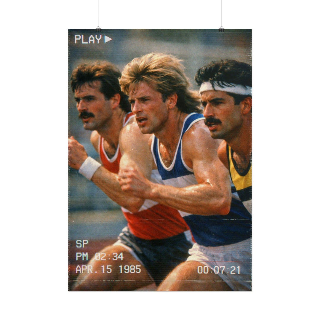 1980s Running Race Giclée Poster, Retro Sports Photography - Etsy