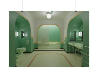 The Shining Movie Bathroom Print, Room 237 Horror Decor