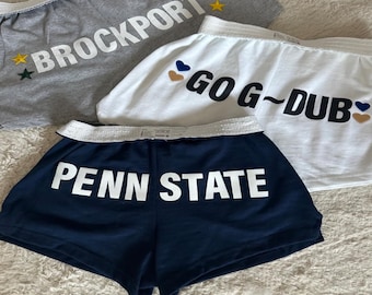 pantalones cortos personalizados universitarios