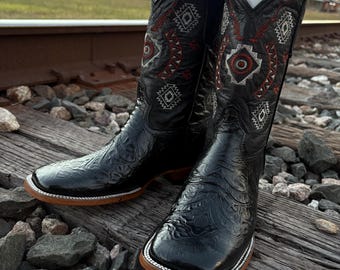 Chiselled Square Toe Boots