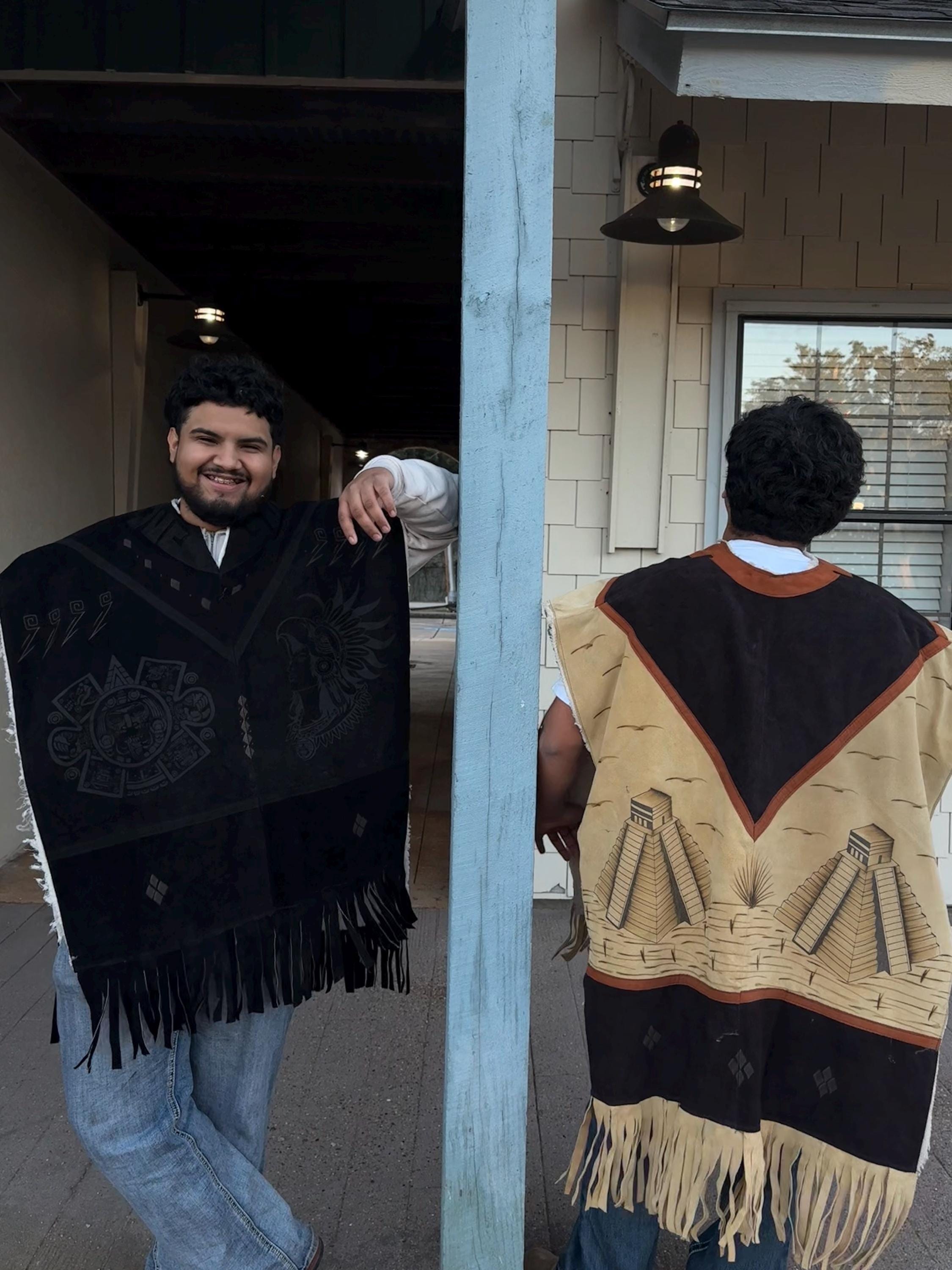 Mexican Leather Poncho - Etsy