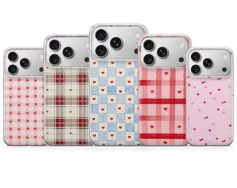 Funda para teléfono con diseño de corazón, bonita funda de San Valentín para iPhone 17 Pro Max, 16e, 15, 14, 13 y Samsung S26 Ultra, S25 FE, A57, A56 Pixel 10, 9A