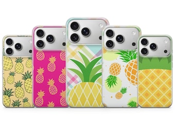 Pineapple Phone Case Fruit Cover for iPhone 17 Pro Max, 16e, 15, 14, 13 & Samsung S26 Ultra, S25 FE, A57, A56 Pixel 10, 9A