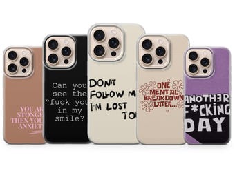 Funda para teléfono con frases sarcásticas para iPhone 17 Pro Max, 16e, 15, 14, 13 y Samsung S26 Ultra, S25 FE, A56, Pixel 10 XL, Pixel 9 Pro, 10a