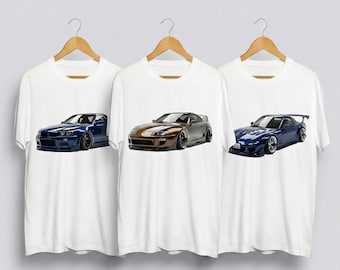 40 JDM Style Cars PNG Bundle | Japanese Street Racing Inspired Graphics | Sports Car Silhouettes | Sublimation Designs for T Shirts Prints