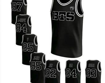 Custom Basketball Jersey Personalized Name Number BTS  Fan Lovers Players for Adult 2026 Concert Jersey BTS Fan Kpop Fan Gift for Girl Women