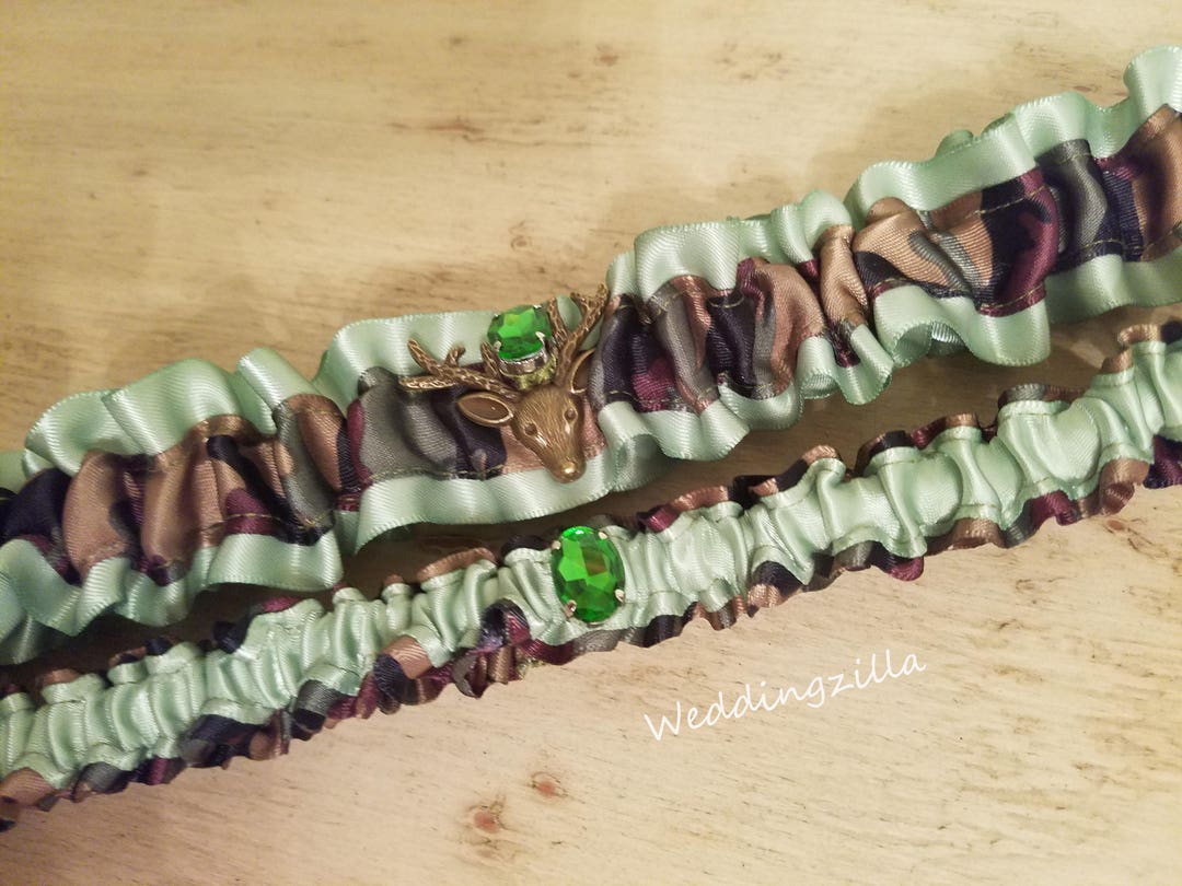 Plus Size Camo Garter/ Camo Bridal Garter/ Camouflage Wedding Etsy