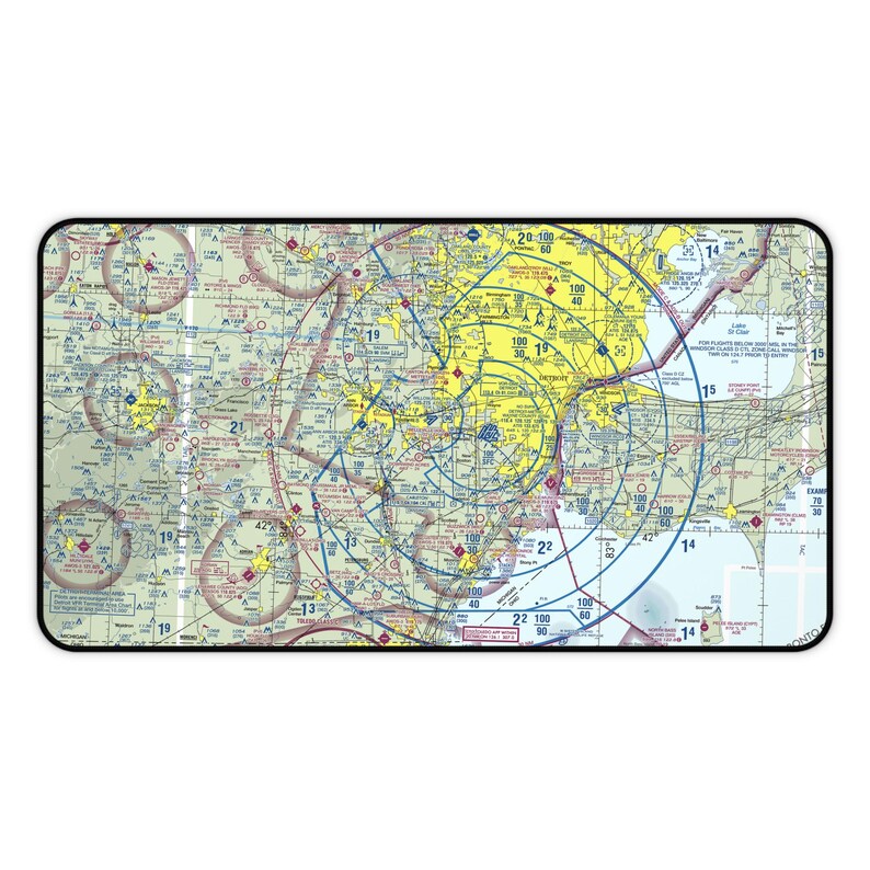 Personalized Airport Map Desk Mat: Custom Aviation Gift, Gift for Pilot ...