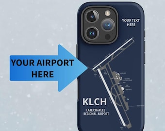 Custom Aviation iPhone case, Pilot Gift Phone Case with airport map airport diagram - Samsung iPhone Cover for pilot Airplane cover