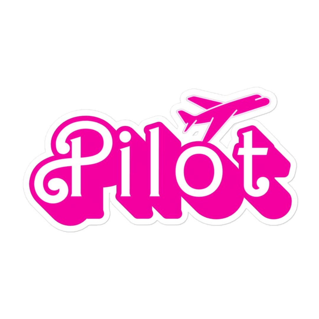 Pilot Sticker – Aviation Decal for Women in Aviation, Female Pilot Gift ...