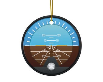 Fluglageanzeiger-Ornament – ​​Luftfahrtinstrument, Weihnachtsgeschenk für Piloten, Luftfahrt-Ornament, Piloten-Ornament, Flugschüler-Ornament, Privatpilot