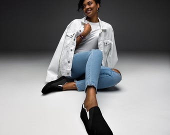 Zapatos de lona fáciles de poner para mujer