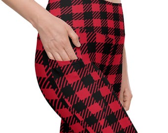 Legging met hoge taille en zakken