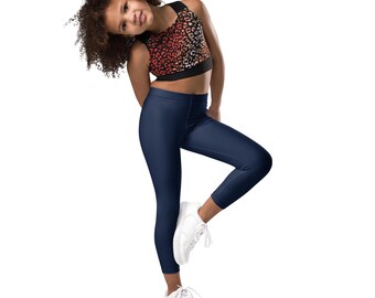 Kid's Leggings in navy