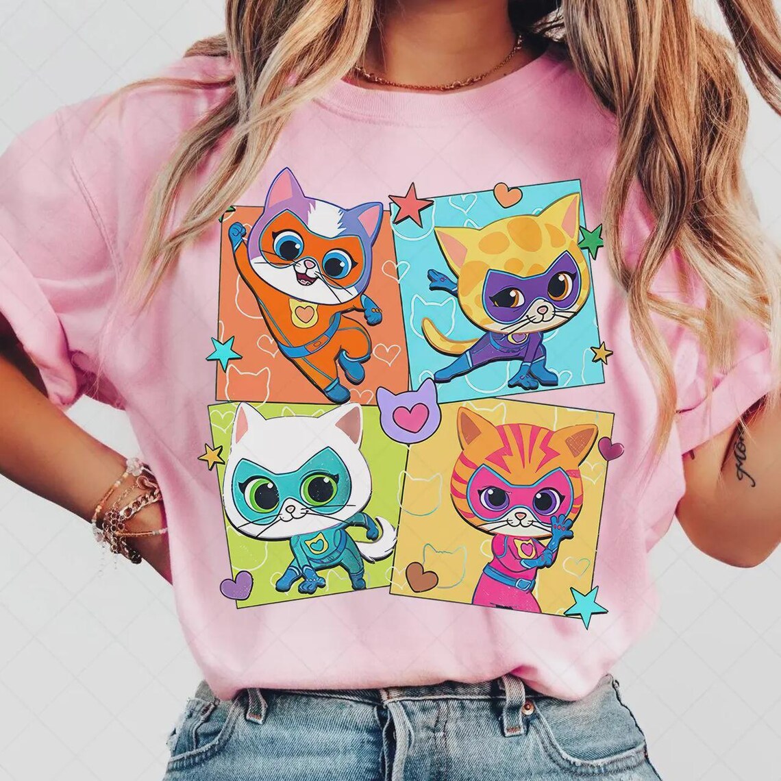 Disney Super Kitties Png, Buddy Cat Png, Bitsy Cat Png, Ginny Cat Tee ...