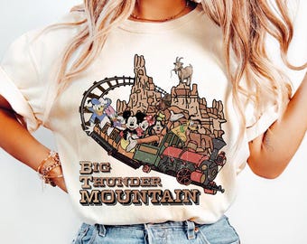 Big Thunder Mountain Railroad Mickey and Friends PNG (Digital Download)