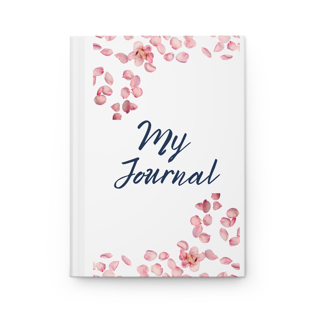 Pink Cherry Blossom Cover Hardcover Journal | Floral Notebook - Etsy