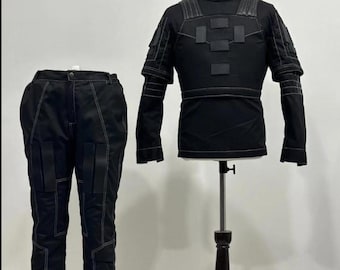 Traje de vuelo de 3 piezas con chaleco Mandalorian de Star Wars inspirado en el libro de Boba Fett, disfraz de cosplay