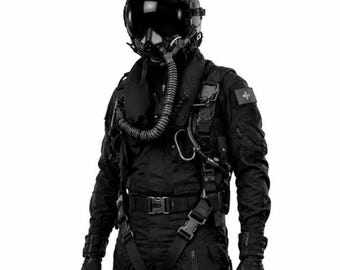 TIE FIGHTER PILOT - Mono - Traje de vuelo de calidad con parches imperiales - Perfecto para tu disfraz / cosplay de Star Wars