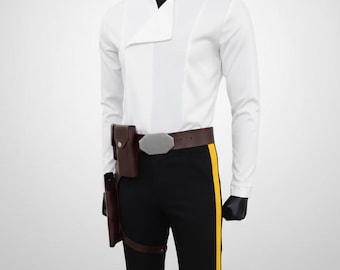 Han Solo Smuggler Blue Costume | Movie Cosplay Outfit | Star Wars-Inspired Jacket &  Set | Halloween or Comic-Con Costume