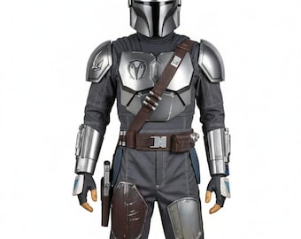 Disfraz personalizado de Boba Fett - Traje de cazarrecompensas mandaloriano de Star Wars - Armadura de cosplay para Halloween y Comic Con