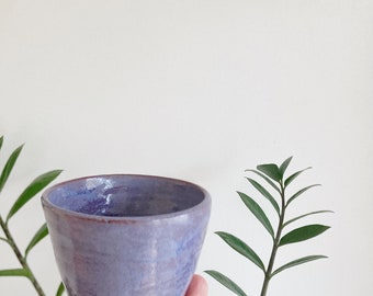 Small Purpleish Bowl. Handmade Pottery. Perfect for Succlent Pot